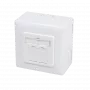 DSIT DC-Wall-Out-STP6A-W opbouw Cat. 6a afgeschermde dubbele RJ45-data-aansluitdoos, wit