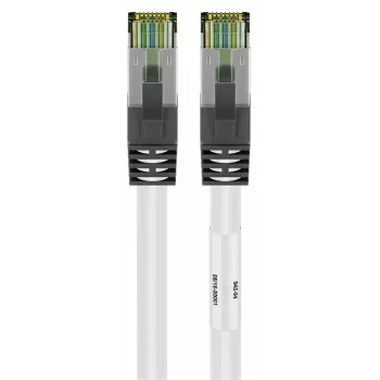 DSIT RJ45 netwerkkabel S/FTP PiMF CAT 8 wit 0,25m