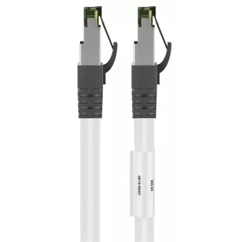 DSIT RJ45 netwerkkabel S/FTP PiMF CAT 8 wit 0,25m