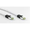 DSIT RJ45 netwerkkabel S/FTP PiMF CAT 8 wit 0,25m