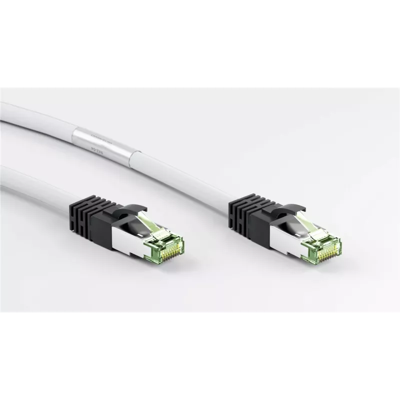 DSIT RJ45 netwerkkabel S/FTP PiMF CAT 8 wit 0,25m