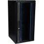 DSIT DS10-3415 15U 10-inch wandmontage-serverrack met glazen deur, 370x450x752 mm, zwart