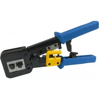 DSIT Pass-Through RJ45 krimptang met kabelsnijder en striptang (DC-TOOL-RJ45-PT)