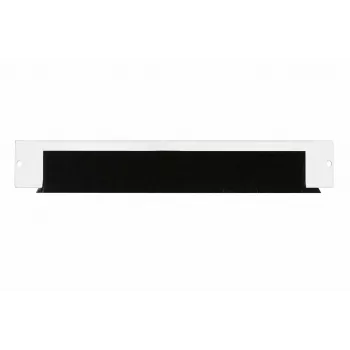 DSIT 19 inch 1U kabeldoorvoer-borstelpanel met nylon borstelstrip voor wandkasten - wit