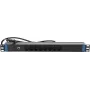 DSIT 19-inch Zwitserse stekkerdoos met overspanningsbeveiliging - 8 stopcontacten (DS-8PDU-CH-SPD)