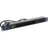DSIT 19-inch Zwitserse stekkerdoos met overspanningsbeveiliging - 8 stopcontacten (DS-8PDU-CH-SPD)