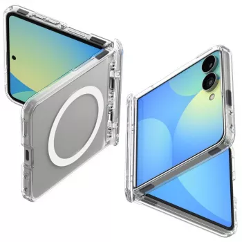 SPIGEN Ultra Hybrid Pro MagSafe Galaxy Z Flip8 transparant/wit