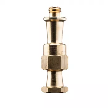 Manfrotto dubbel schroefdraadadapter voor Super Clamp 035 serie, 3/8 inch-16 schroefdraad, messing, 60 mm
