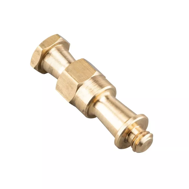 Manfrotto dubbel schroefdraadadapter voor Super Clamp 035 serie, 3/8 inch-16 schroefdraad, messing, 60 mm