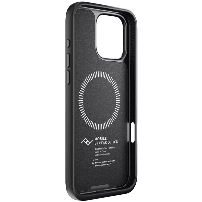 Hoesje met lus Peak Design Mobile Everyday voor Apple iPhone 16 Pro Max, antraciet (M-LC-BV-CH-1)