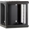 DSIT 6U 10 inch wandmontage-serverbehuizing met glazen deur, 312x310x352 mm, zwart (DS10-3306)