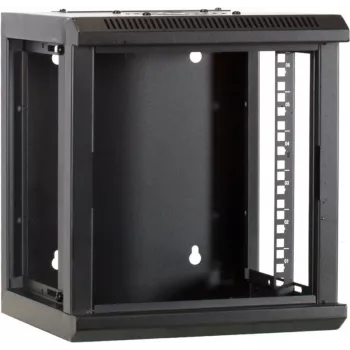 DSIT 6U 10 inch wandmontage-serverbehuizing met glazen deur, 312x310x352 mm, zwart (DS10-3306)