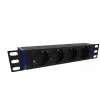 DSIT DS10-4PDU 10 inch rackmount-stroomverdeleenheid, 4 Schuko-stopcontacten, 16A, zwart