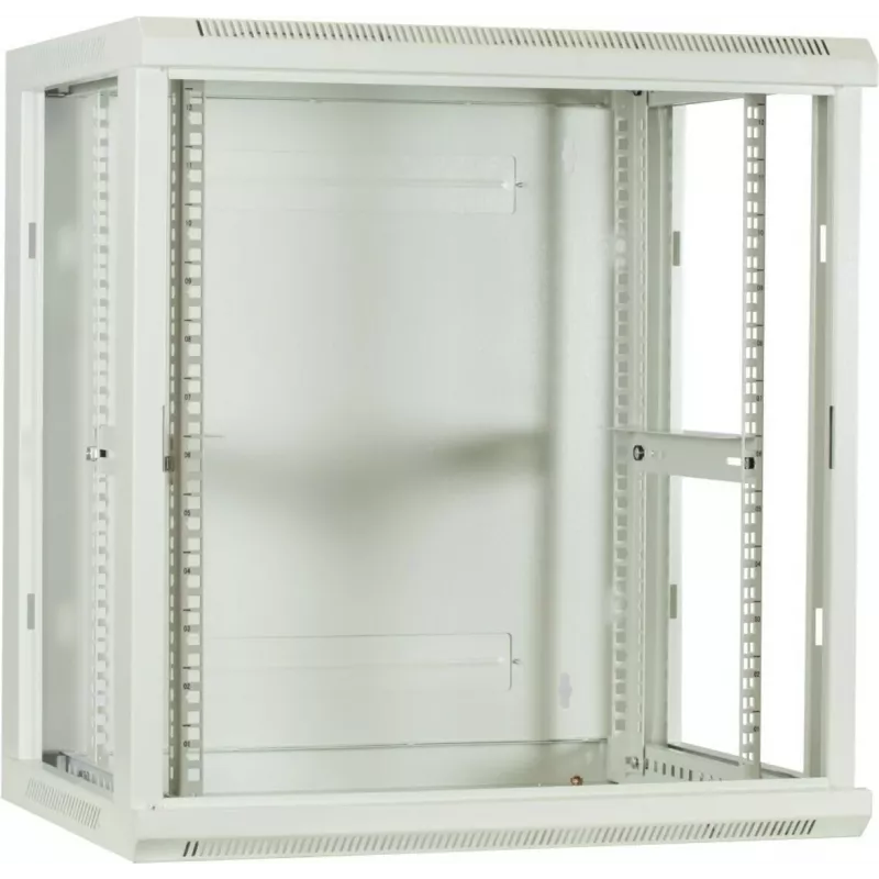 DSIT DS6412W 12U wandmontage-serverbehuizing met glazen deur, 600x450x634 mm, wit