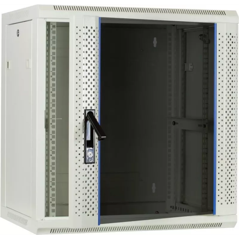 DSIT DS6412W 12U wandmontage-serverbehuizing met glazen deur, 600x450x634 mm, wit