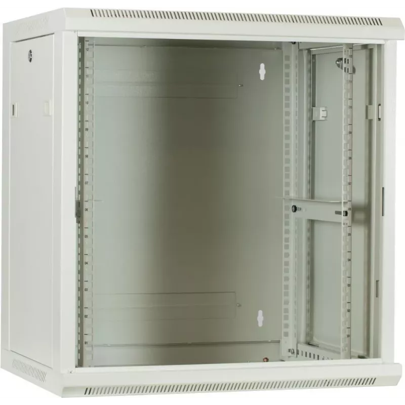 DSIT DS6412W 12U wandmontage-serverbehuizing met glazen deur, 600x450x634 mm, wit