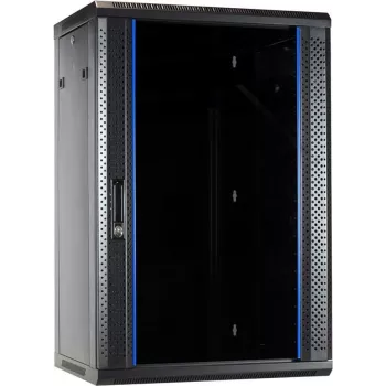 DSIT 18U wandmontage-serverkast met glazen deur 600x450x900 mm (DS6418)