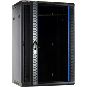DSIT 18U wandmontage-serverkast met glazen deur 600x450x900 mm (DS6418)
