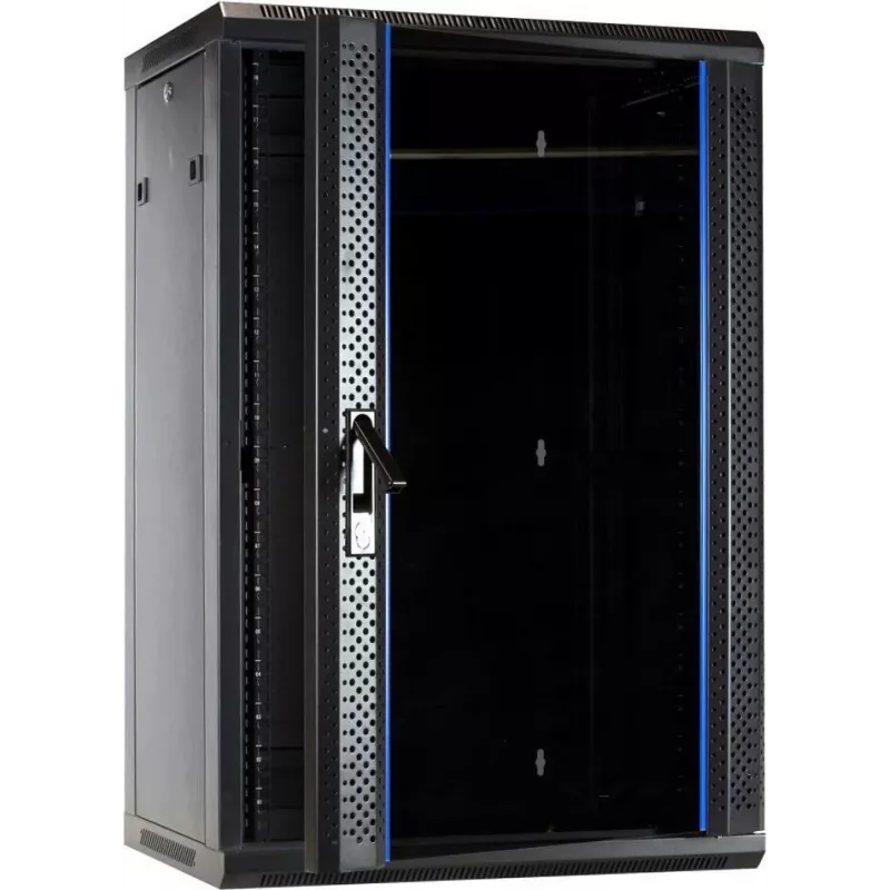 DSIT 18U wandmontage-serverkast met glazen deur 600x450x900 mm (DS6418)