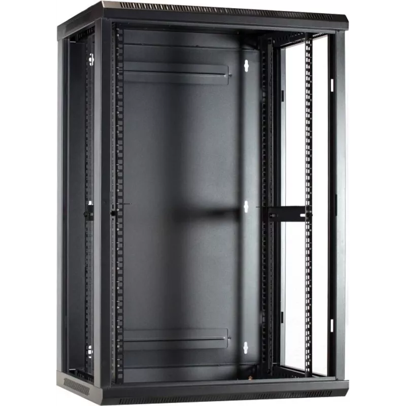DSIT 18U wandmontage-serverkast met glazen deur 600x450x900 mm (DS6418)