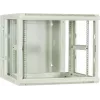 DSIT 9U omkeerbare wandmontage-serverkast met glazen deur, wit, 600x600x501 mm (DS6609W-DOUBLE)