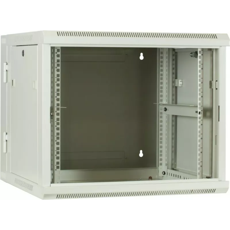 DSIT 9U omkeerbare wandmontage-serverkast met glazen deur, wit, 600x600x501 mm (DS6609W-DOUBLE)