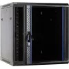 DSIT DS6612 12U wandmontage-serverkast met glazen deur, 600x600x635 mm, zwart