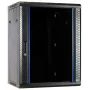 DSIT DS6615 15U wandmontage-serverkast met glazen deur, 600x600x770 mm, zwart