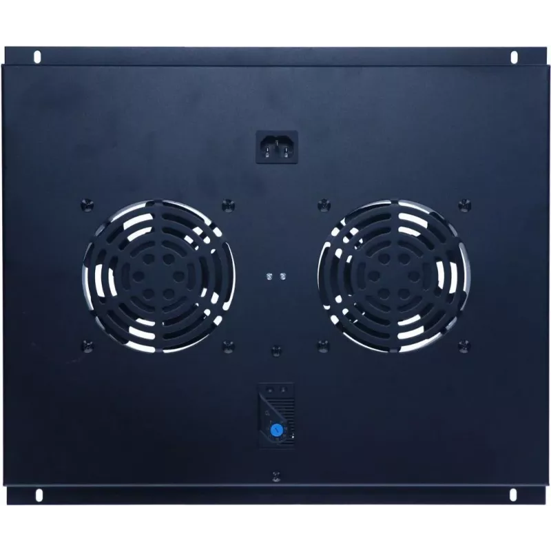 DSIT DS-FT60 serverrack-ventilatoreenheid met 2 ventilatoren en thermostaat voor 600 mm diepe kasten