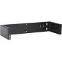 DSIT 2U 19 inch wandmontage-rackframe, zonder scharnier, 180 mm diep, zwart (DS-WMB2-S)