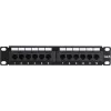 DSIT DS-10Patch6-12UTP 10 inch 12-poorts UTP CAT6 patchpaneel, 1U rackmontage, zwart
