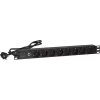 DSIT DS-8PDU-MO 19 inch 8-voudige master-overbelastingsbeveiliging-stekkerdoos, 0,48 m kabel, zwart