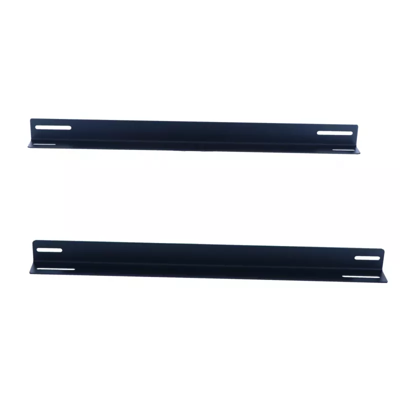 DSIT 19 inch rackrails voor 450 mm diepe wandkasten (set van 2, zwart, staal)