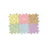 MUFFIK orthopedische sensorische mat set 6-in-1 baby pastel – 6 puzzelstukken