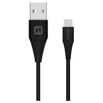 Swissten USB-A naar USB-C 3.1 Gen 1 kabel 1,5 m zwart