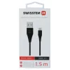 Swissten USB-A naar USB-C 3.1 Gen 1 kabel 1,5 m zwart