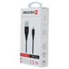Swissten USB-A naar USB-C 3.1 Gen 1 kabel 1,5 m zwart