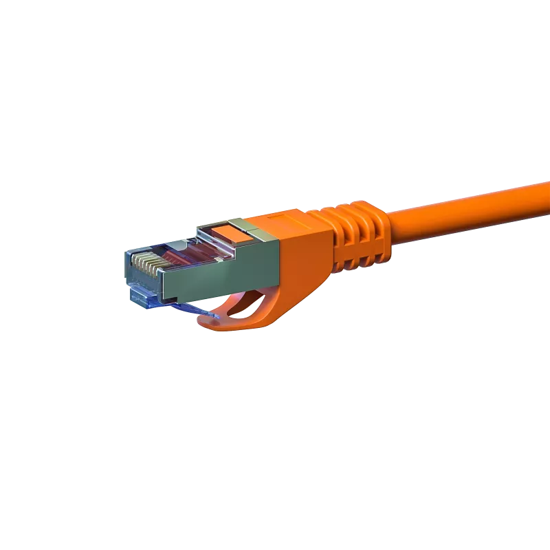 DSIT CAT 6a netwerkkabel LSOH - S/FTP - 0,25 meter - oranje (DC-6A6-002)