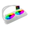 Rampage INFINITE V240 wit 240mm ARGB AIO vloeistof-CPU-koeler met temperatuurdisplay