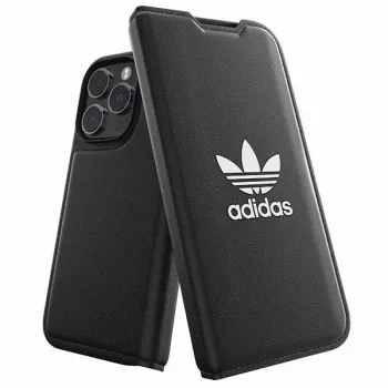 Adidas Originals Basic Booklet-hoes voor iPhone 14 Pro, zwart & wit