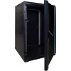 DSIT DS6618 18U 19 inch serverrack-kast met glazen deur, 600x600x1000 mm, zwart