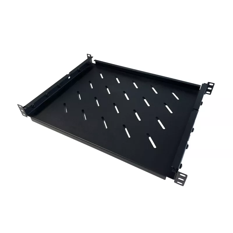 DSIT DS-FO96 19 inch universeel vast rek 1U, verstelbare diepte 710-950 mm, zwart