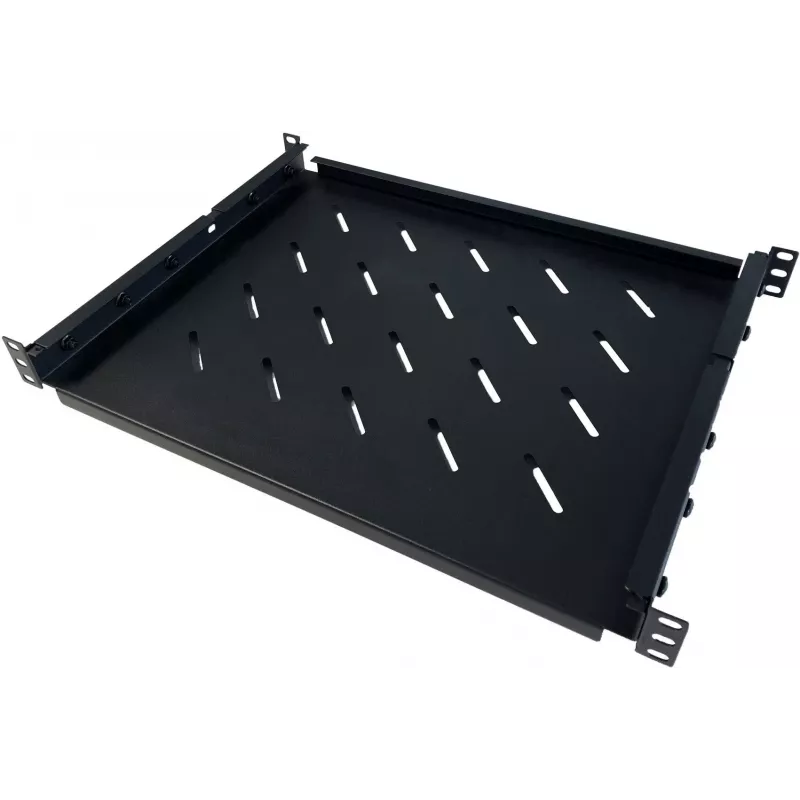 DSIT DS-FO96 19 inch universeel vast rek 1U, verstelbare diepte 710-950 mm, zwart