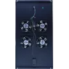 DSIT DS-FT100 4-ventilator serverrack koelunit met thermostaat voor 1000 mm diepe kasten, 1U, 230V, zwart
