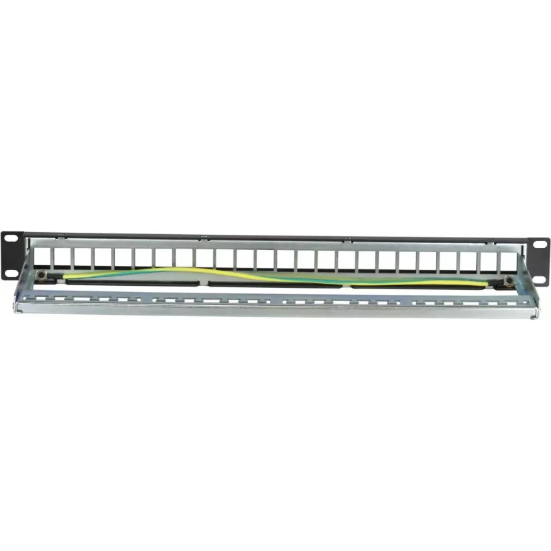 DSIT DS-Patch-24STP 24-poorts Keystone patchpaneel S/UTP 1U zwart