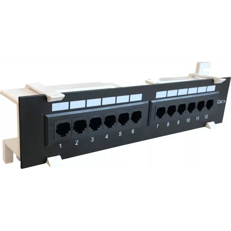 DSIT CAT 5e wandmontage patchpaneel 12-poorts UTP