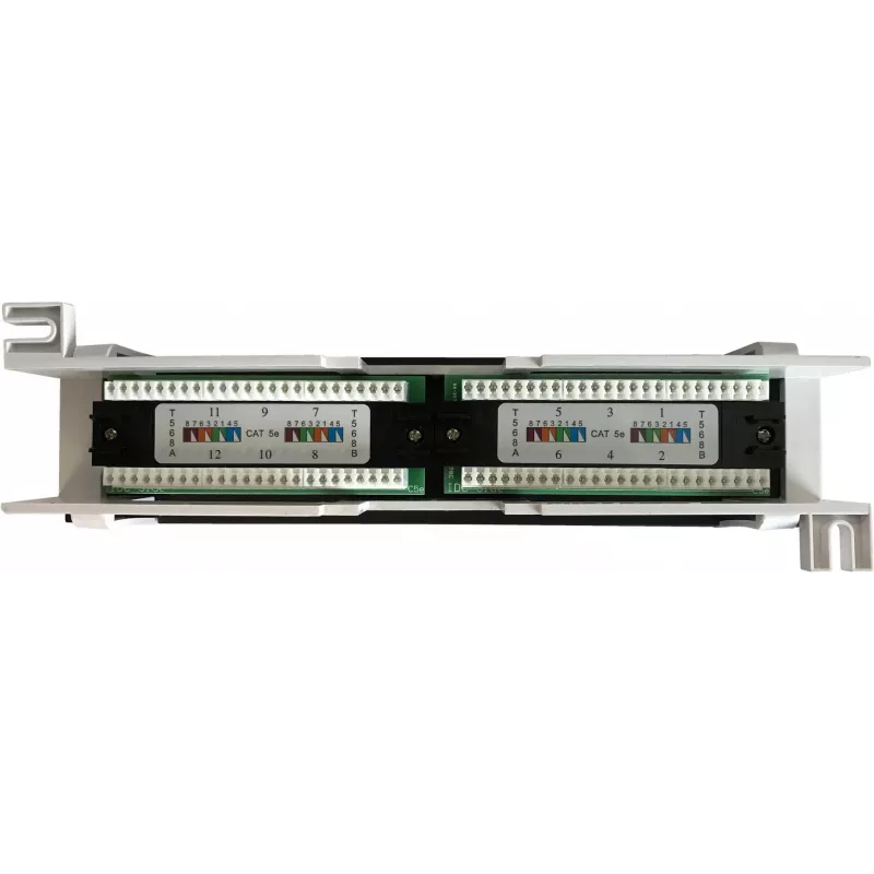 DSIT CAT 5e wandmontage patchpaneel 12-poorts UTP