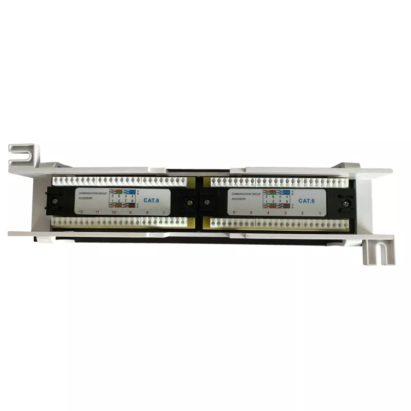 DS-IT CAT 6 wand patchpaneel, 12-poorts UTP (DS-Patch6-12UTP-WM)