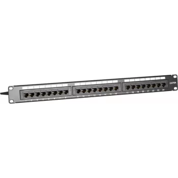 DSIT DS-Patch6a-24UTP 24-poorts CAT6a UTP patchpaneel, 19 inch 1U, 10GbE, PoE+