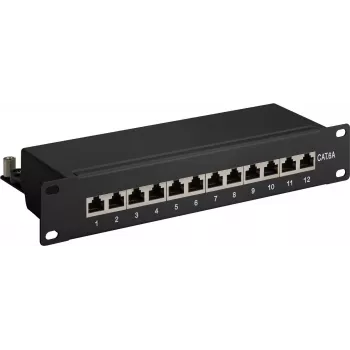 DSIT DS-10Patch6a-12STP 10 inch 12-poorts STP CAT 6a patchpaneel